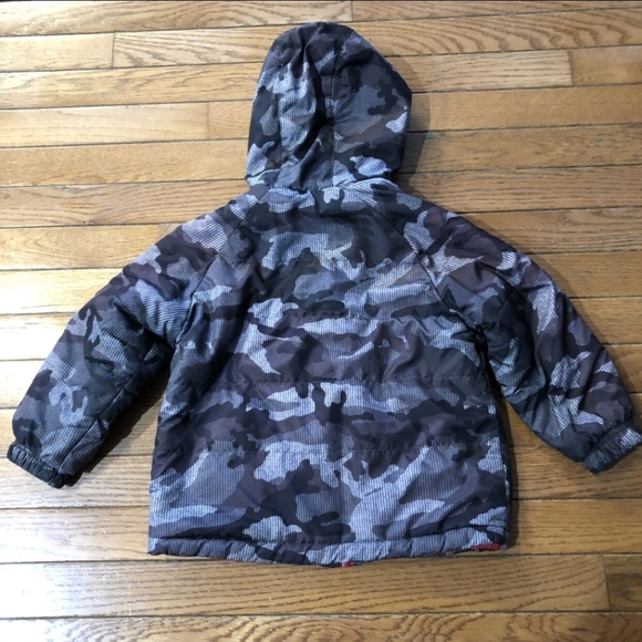 Lot of 2 Toddler Boys Jackets Faded Glory Fleece Reversible ZeroXposur Hooded 4T - Picture 8 of 11